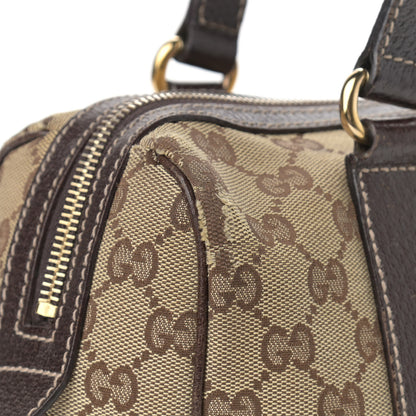 Gucci Monogram Small Charmy Boston Dark Brown 10 of 18