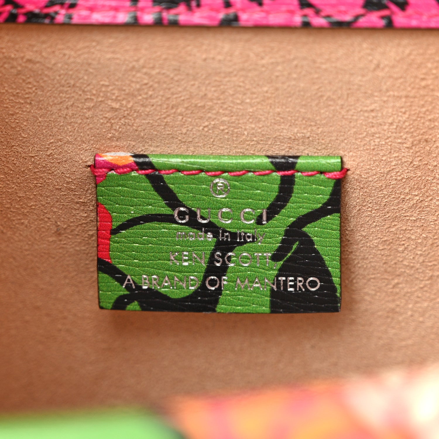 Gucci X KEN SCOTT Textured Calfskin Pomponica Print Dionysus Shoulder Bag Multicolor 6 of 11