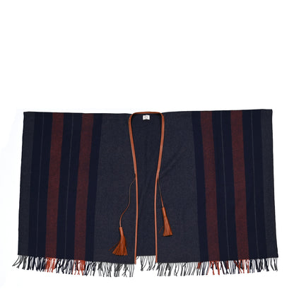 Hermes Merino Wool Cashmere Rocabar Poncho Gris 1 of 7