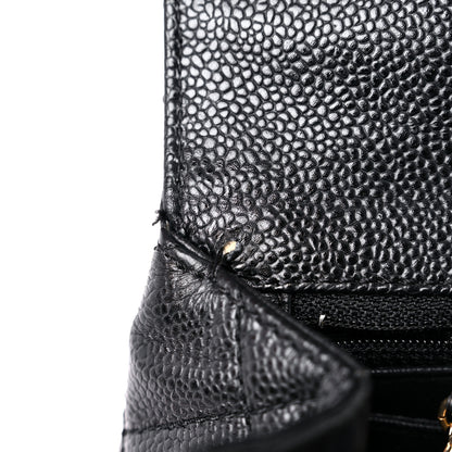 Chanel Caviar Quilted Jumbo Kelly Flap Black 13 of 13