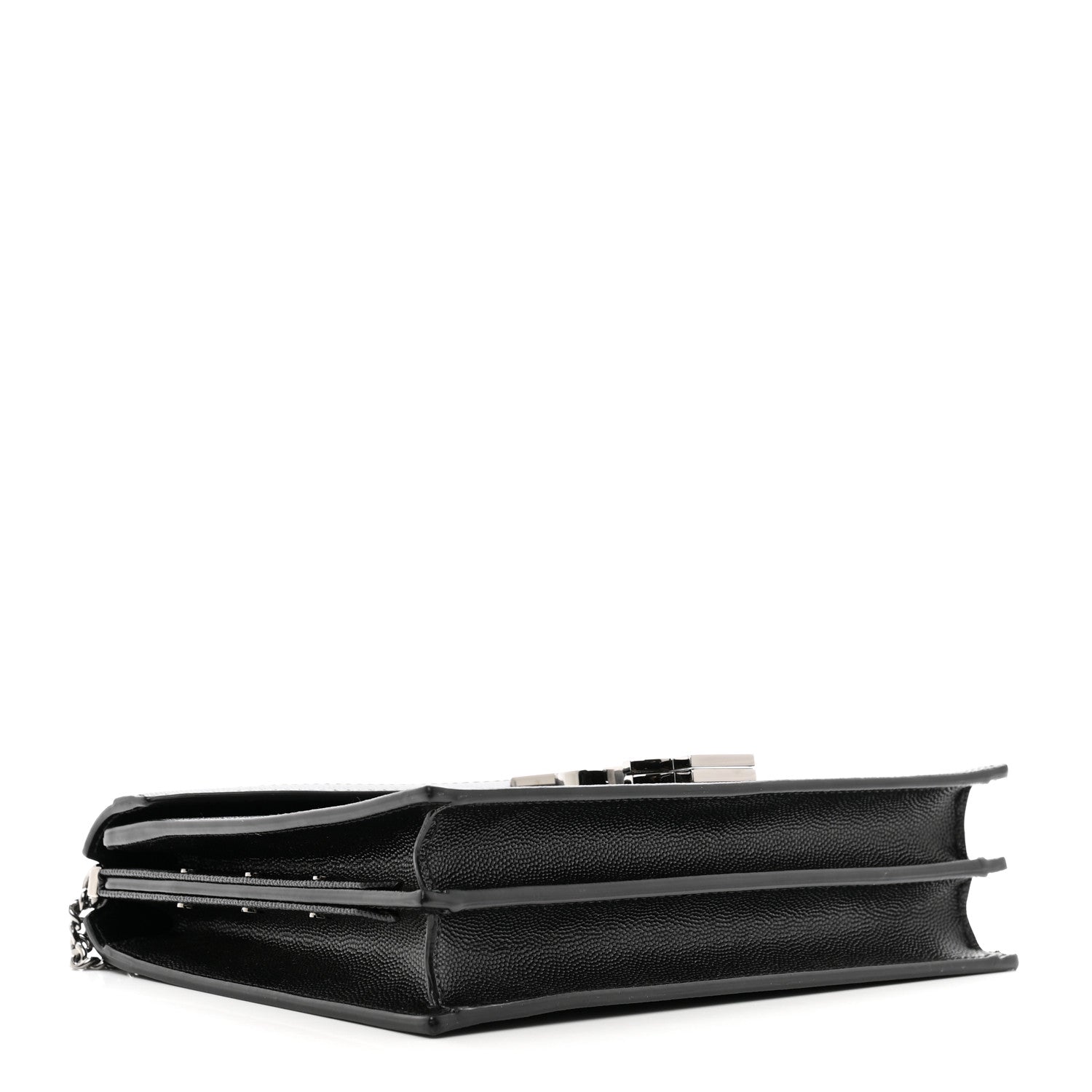 Saint Laurent Grain De Poudre Monogram Cassandra Clasp Bag Black Rouge Legion 4 of 10