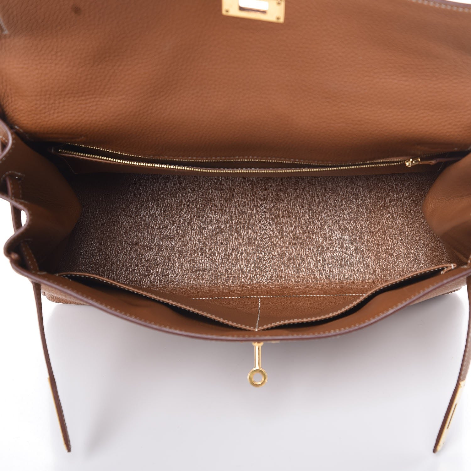 Hermes Togo Kelly Retourne 35 Gold 6 of 11