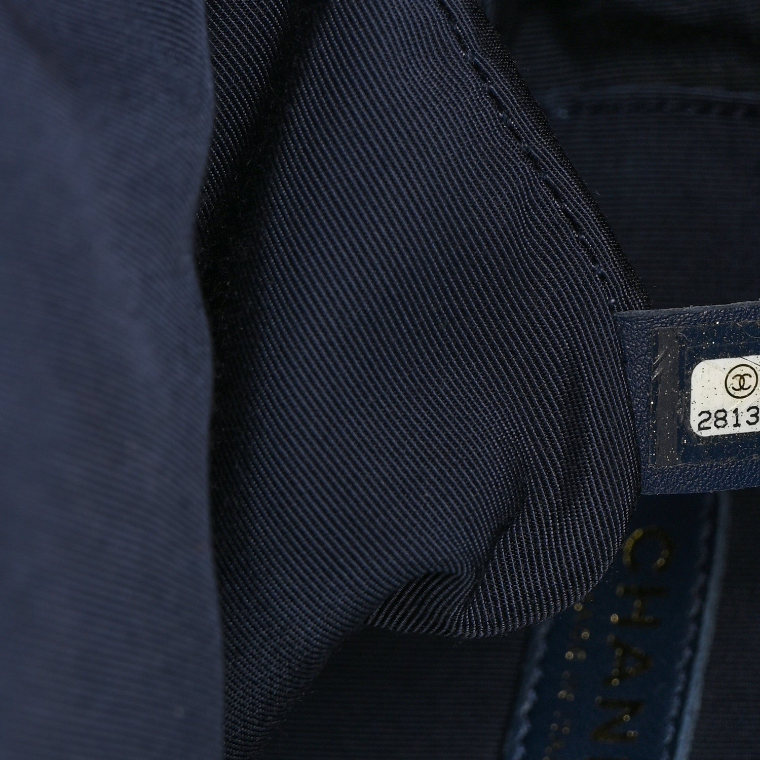 Chanel Tweed Front Pocket Backpack Navy 7 of 10