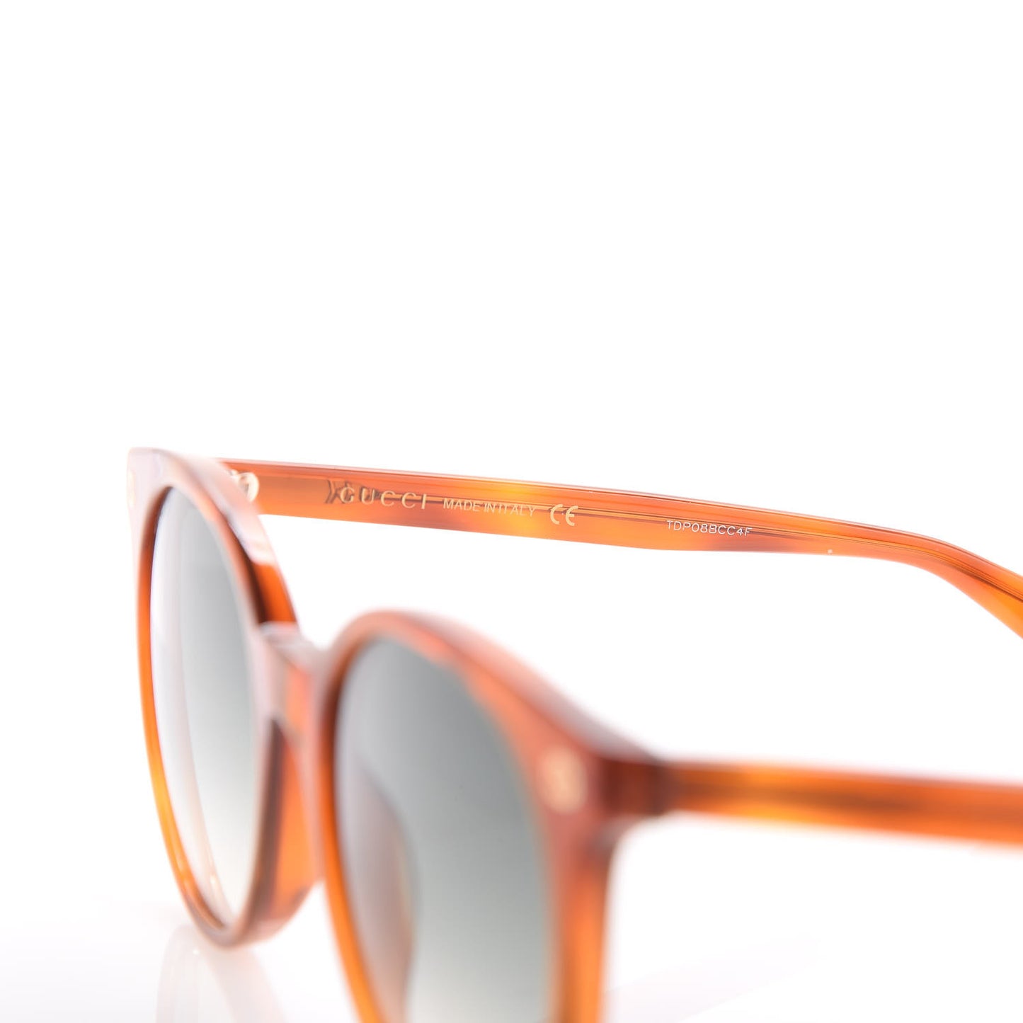 Round Frame Sunglasses GG0091S Tortoise
