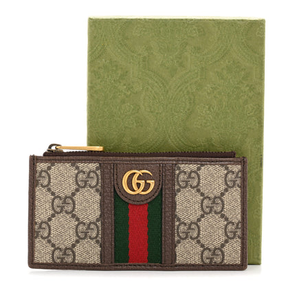 Gucci GG Supreme Monogram Web Ophidia Coin Case Brown 10 of 10