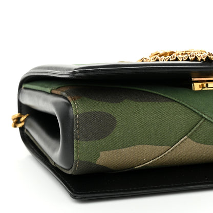 Dolce & Gabbana Calfskin Camouflage Pattern Medium Devotion Crossbody Bag 8 of 9