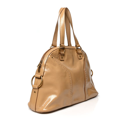 Saint Laurent Patent Oversized Muse Beige 3 of 11