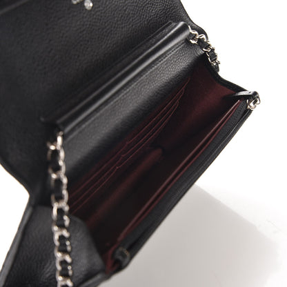 Chanel Caviar Quilted Wallet On Chain WOC Black 7 of 9