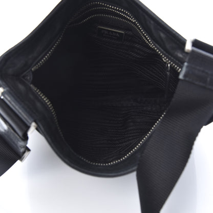 Prada Nappa Flat Messenger Bag Black 5 of 15