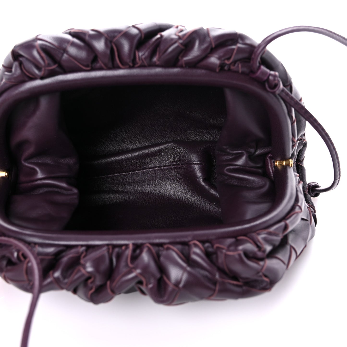 Nappa Intrecciato The Mini Pouch Grape