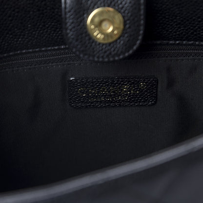 Chanel Caviar Quilted Petit Shopping Tote PST Black 8 of 9