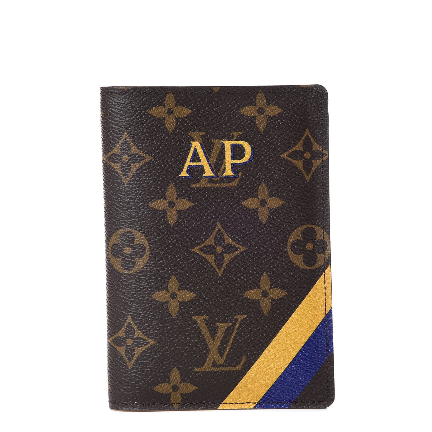 Monogram My LV Heritage Passport Cover Yellow Violet