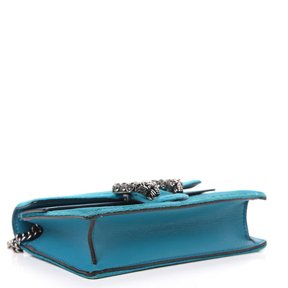 Gucci Velvet Super Mini Dionysus Shoulder Bag Pavone Cyan 3 of 7