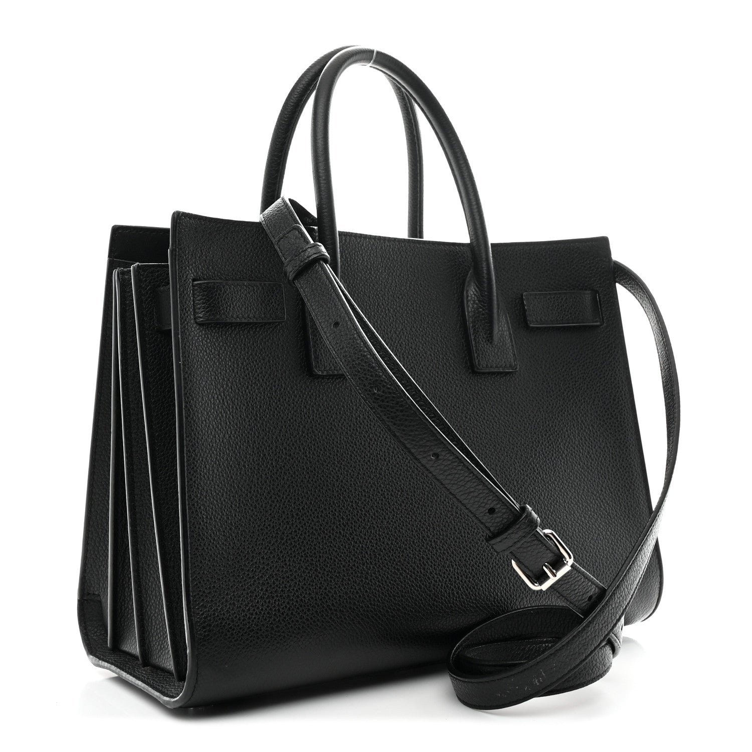 Saint Laurent Grained Calfskin Baby Sac De Jour Black 4 of 12