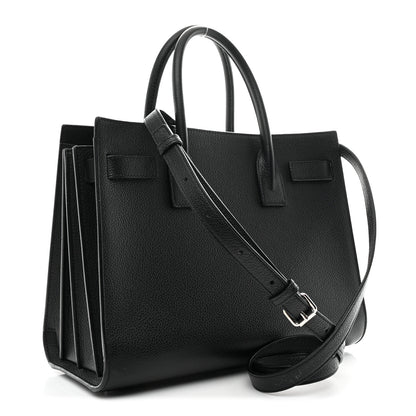 Saint Laurent Grained Calfskin Baby Sac De Jour Black 4 of 12