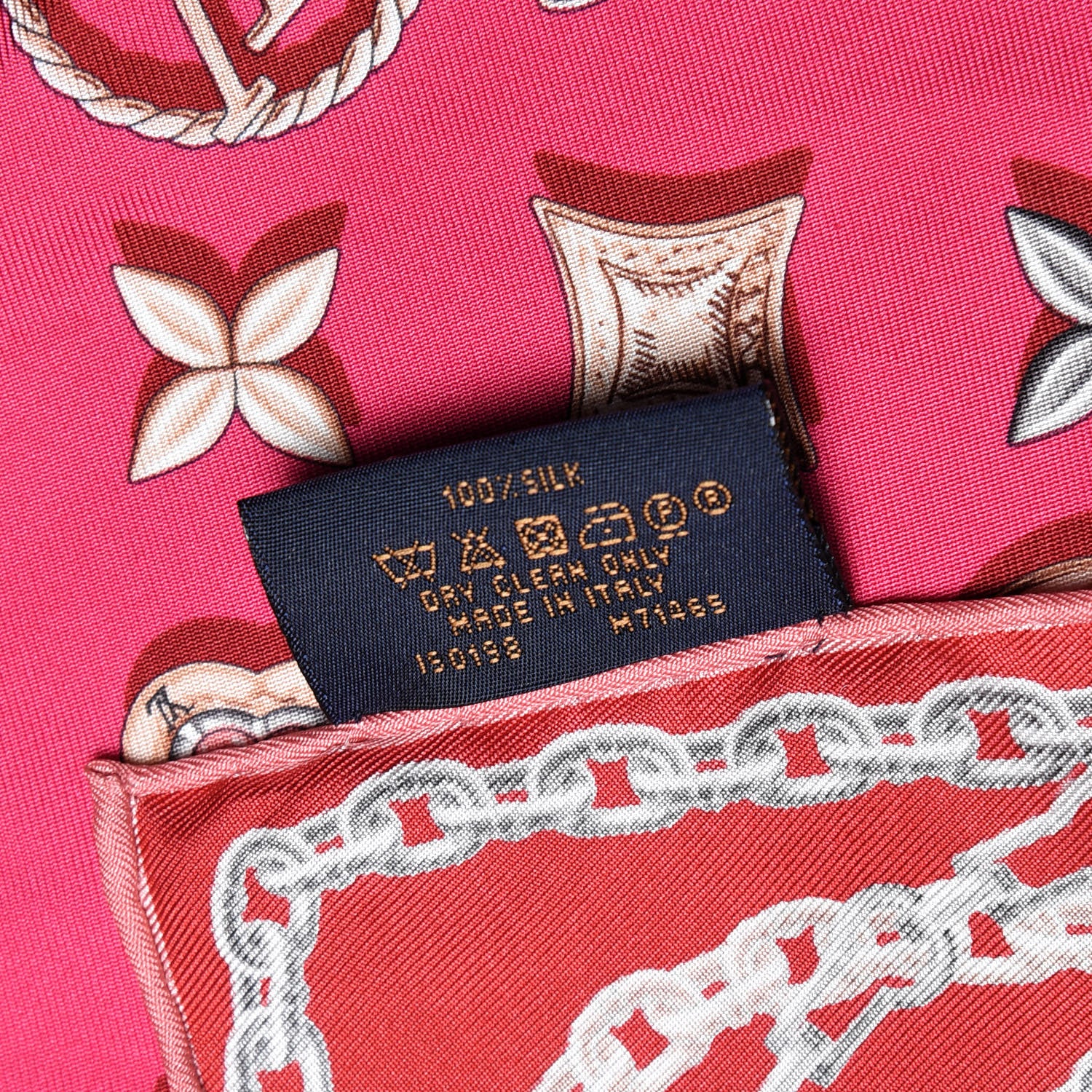 Louis Vuitton Silk Your Highness Square Scarf Fuchsia 5 of 5