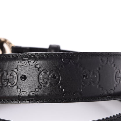 Gucci Guccissima Interlocking G 40mm Belt 85 34 Black 4 of 5