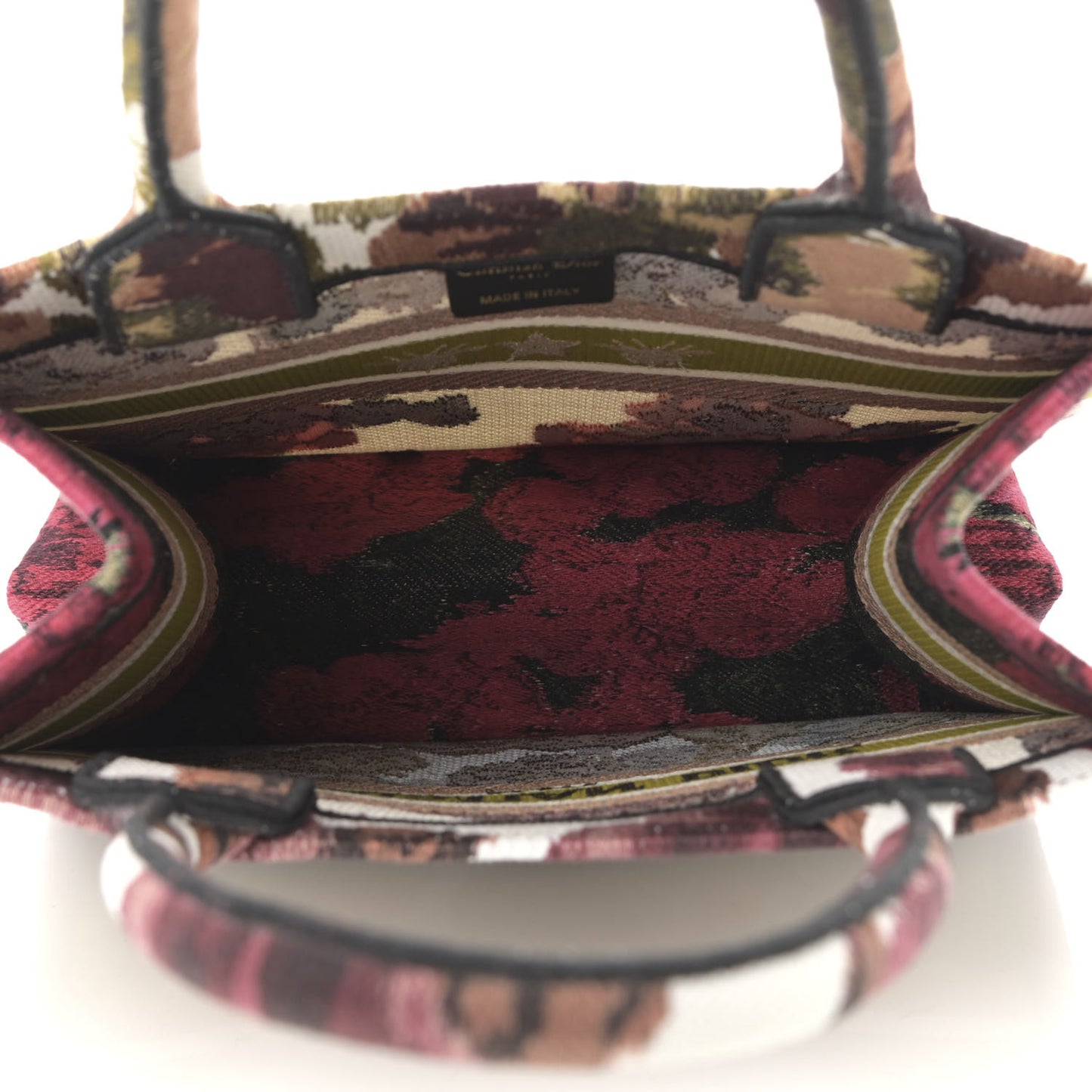 Canvas Embroidered Floral Book Tote Multicolor