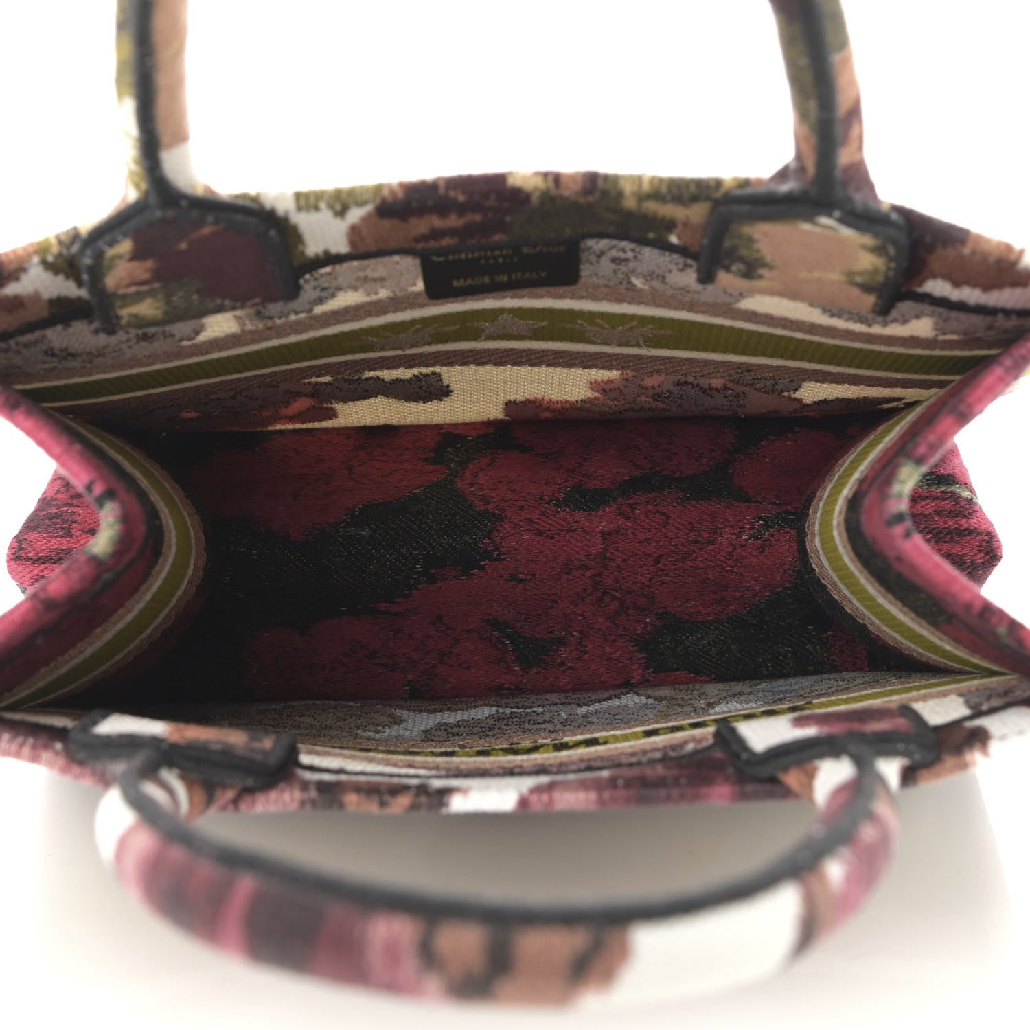 Christian Dior Canvas Embroidered Floral Book Tote Multicolor 5 of 10