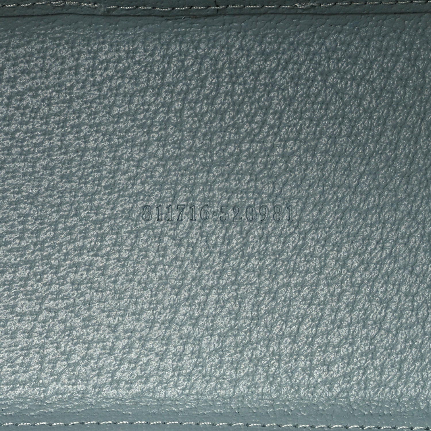 Gucci GG Supreme Monogram Textured Dollar Calfskin Mini Ophidia Shoulder Tote Bag Dusty Blue 9 of 12