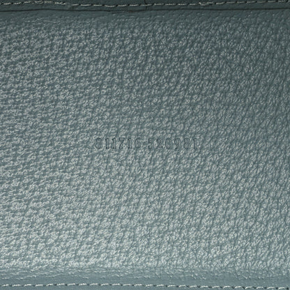 Gucci GG Supreme Monogram Textured Dollar Calfskin Mini Ophidia Shoulder Tote Bag Dusty Blue 9 of 12