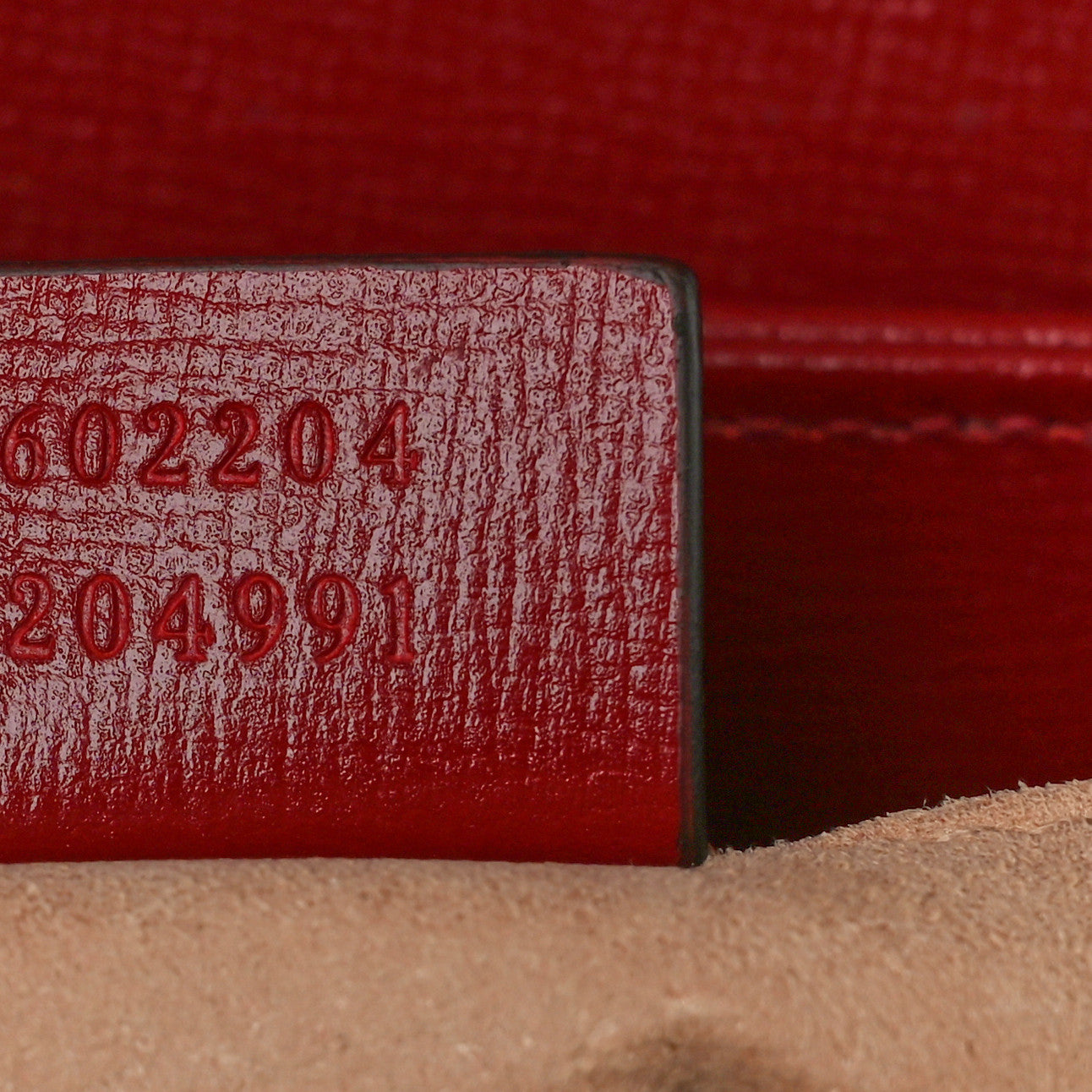 GG Supreme Monogram Azalea Calfskin Horsebit 1955 Shoulder Bag Beige Ebony New Cherry Red