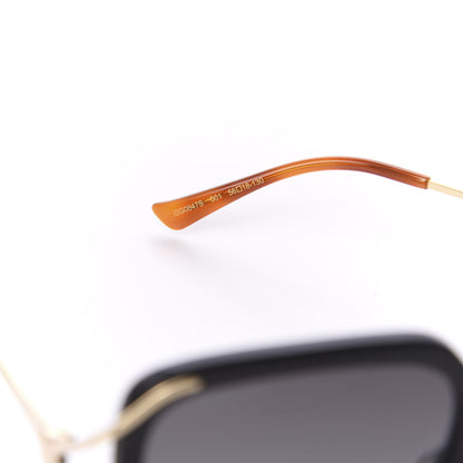 Gucci Acetate Butterfly Sunglasses GG0647S Black White 5 of 8