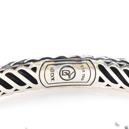 David Yurman Sterling Silver 18K Yellow Gold 10mm Waverly Bracelet 4 of 4