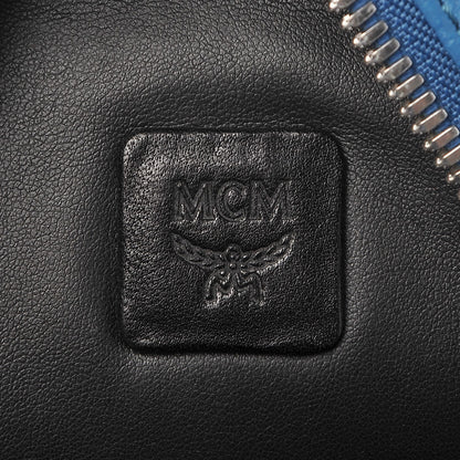 MCM Visetos Side Stud Small Stark Backpack Blue 8 of 12