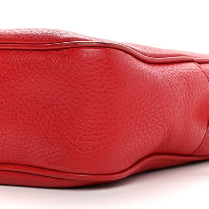 Gucci Pebbled Calfskin Small Soho Disco Bag Tabasco Red 9 of 15