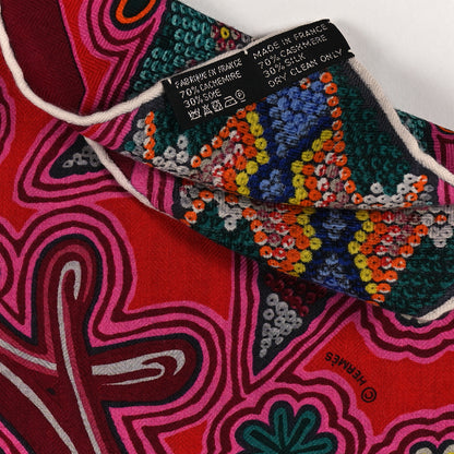 Hermes Cashmere Silk L'Arbre Du Vent Shawl 140 3 of 3