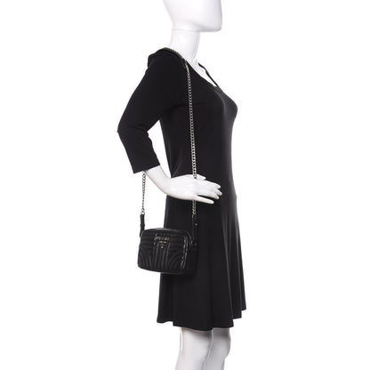 Prada Soft Calfskin Diagramme Crossbody Bag Black 2 of 9