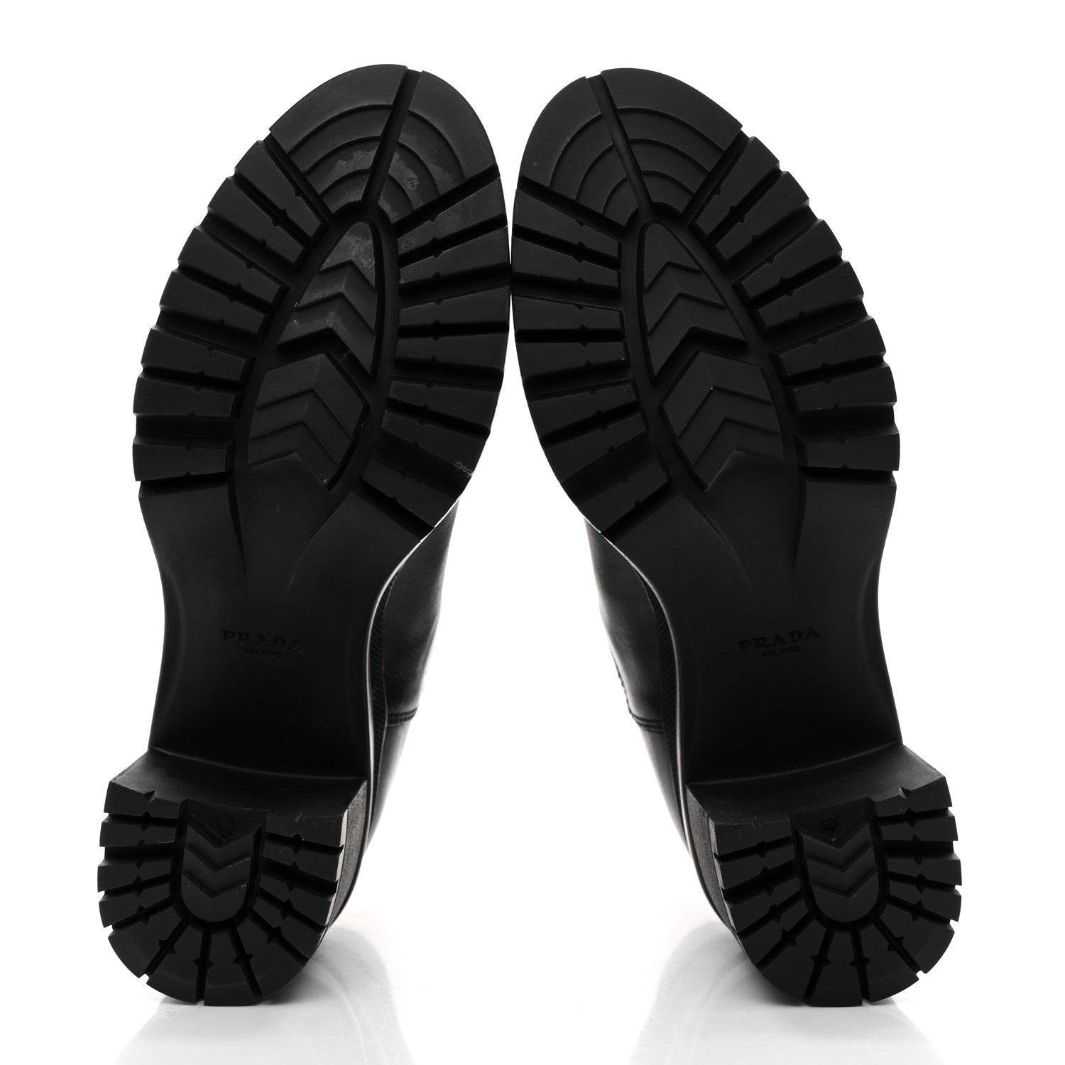 Prada Vitello Montana Lug Sole Chelsea 55mm Boots 36 Black 5 of 9