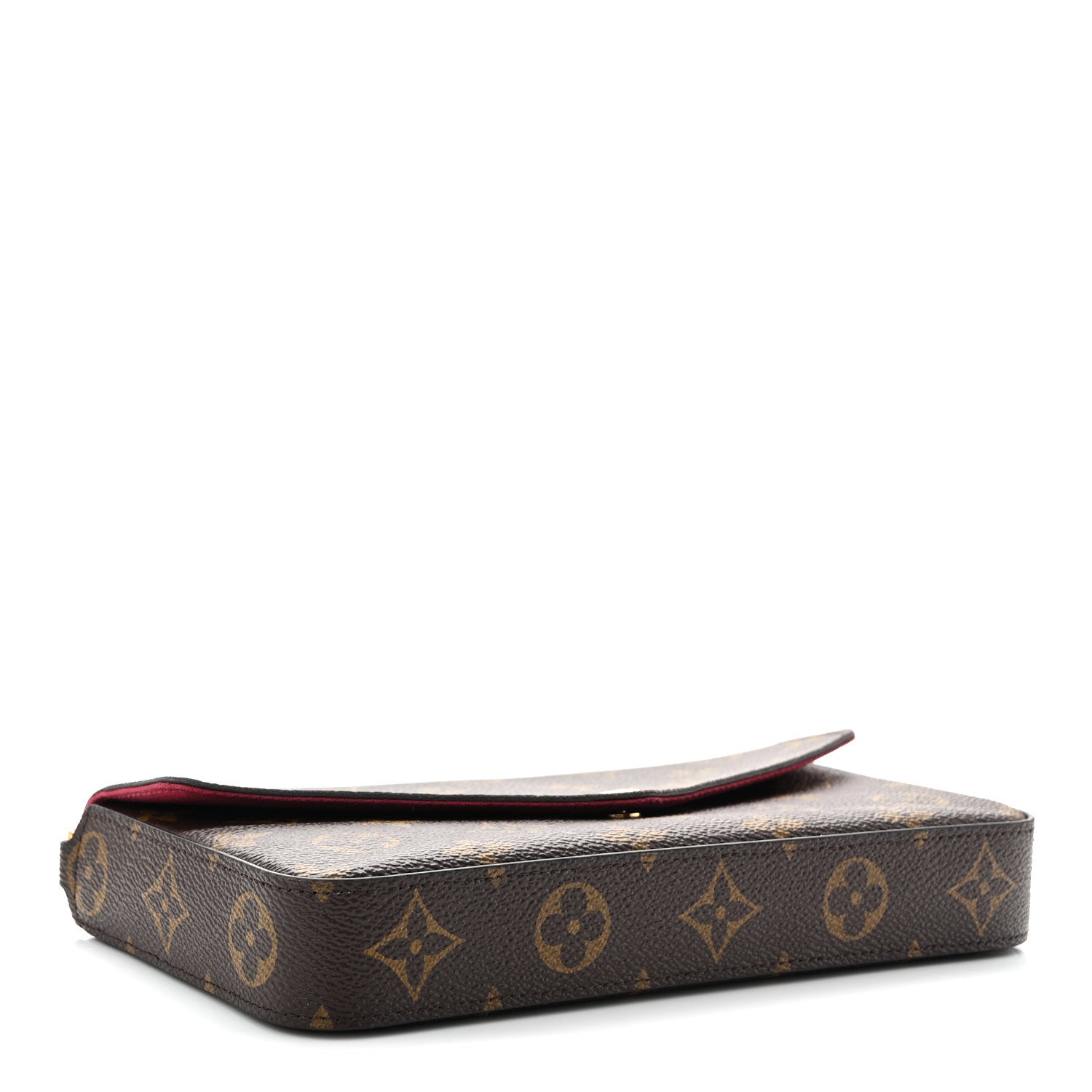 Louis Vuitton Monogram Pochette Felicie Chain Wallet Fuchsia 5 of 11