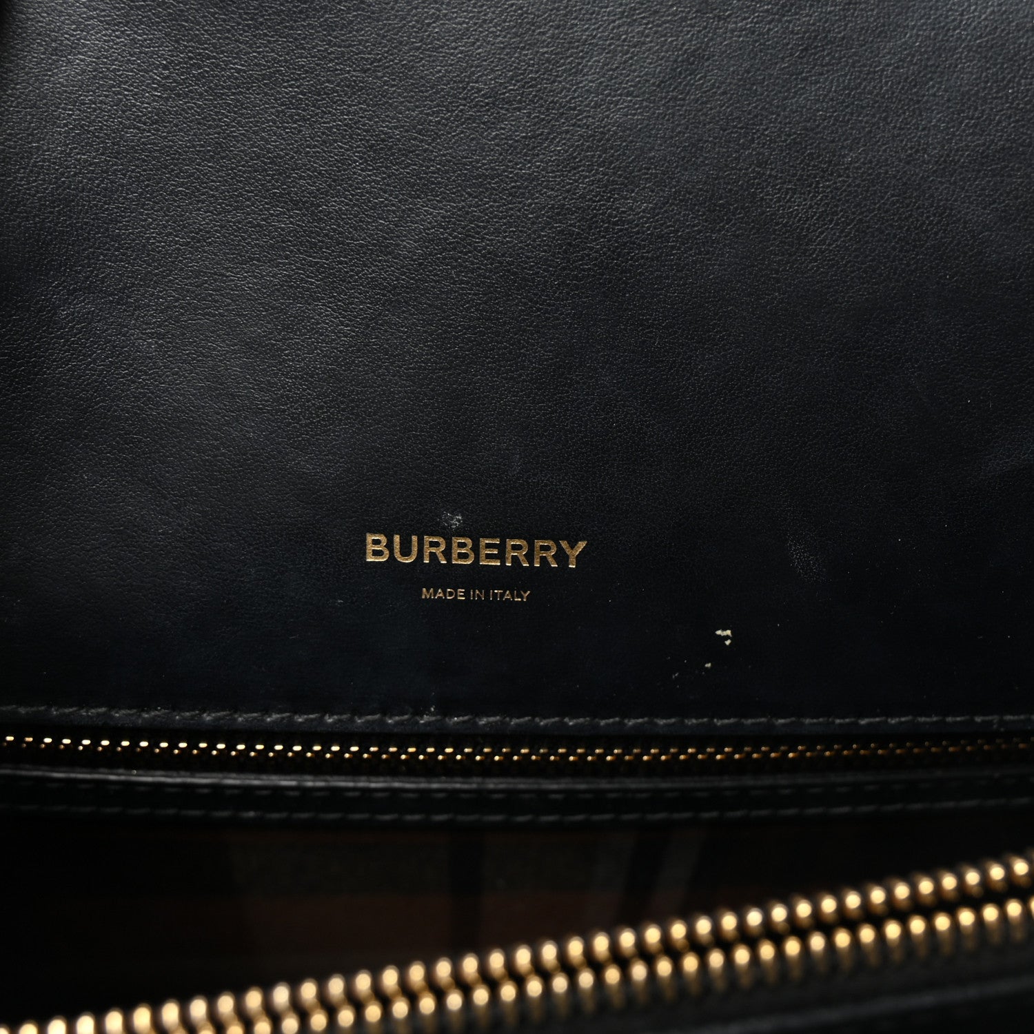 Burberry Wool Tartan Two Handle Title Bag Dark Green 6 of 9