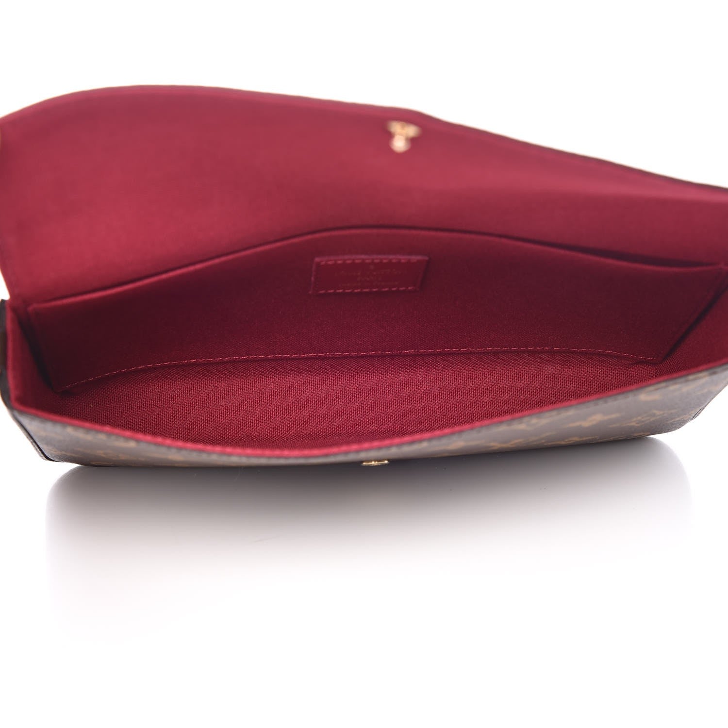 Louis Vuitton Monogram Pochette Felicie Chain Wallet Fuchsia 5 of 9