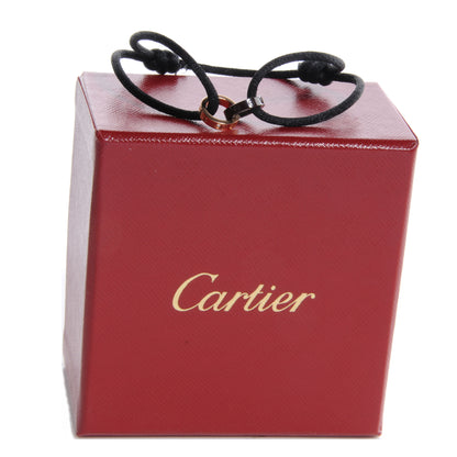 Cartier 18K Pink Gold Ceramic 4 Diamond LOVE Cord Bracelet Black 4 of 4