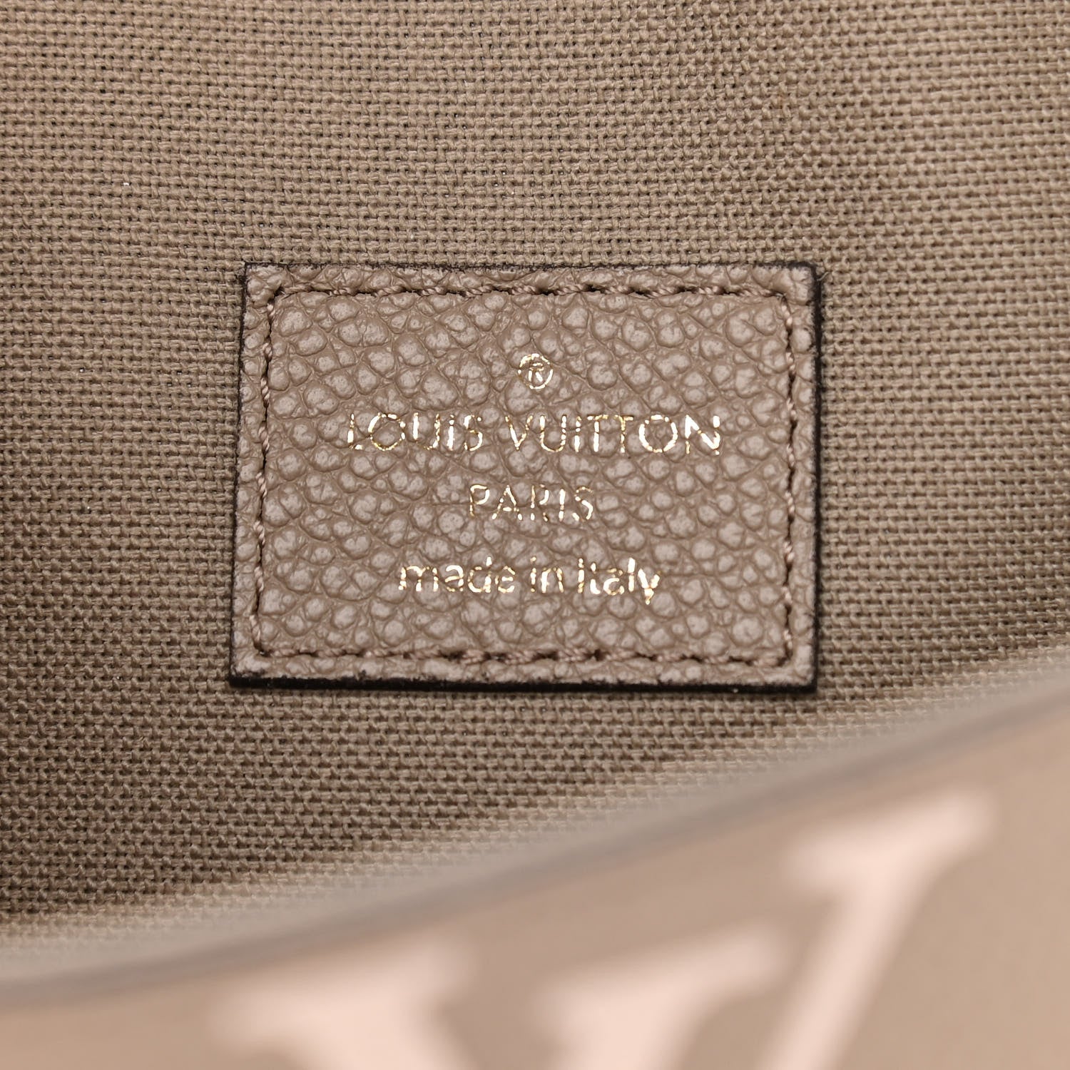 Louis Vuitton Empreinte Monogram Giant Felicie Pochette Tourterelle Creme 7 of 12