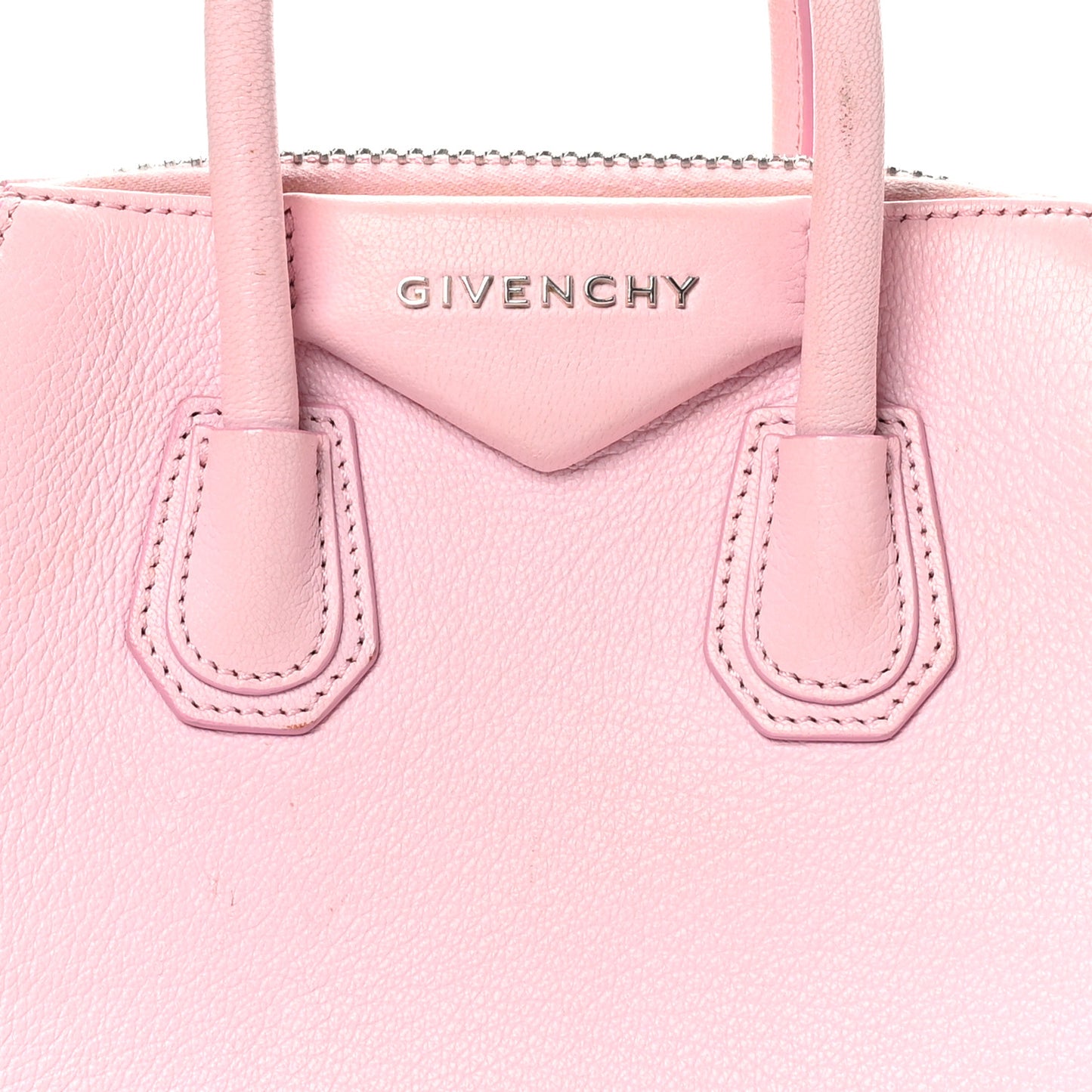 Sugar Goatskin Mini Antigona Bright Pink