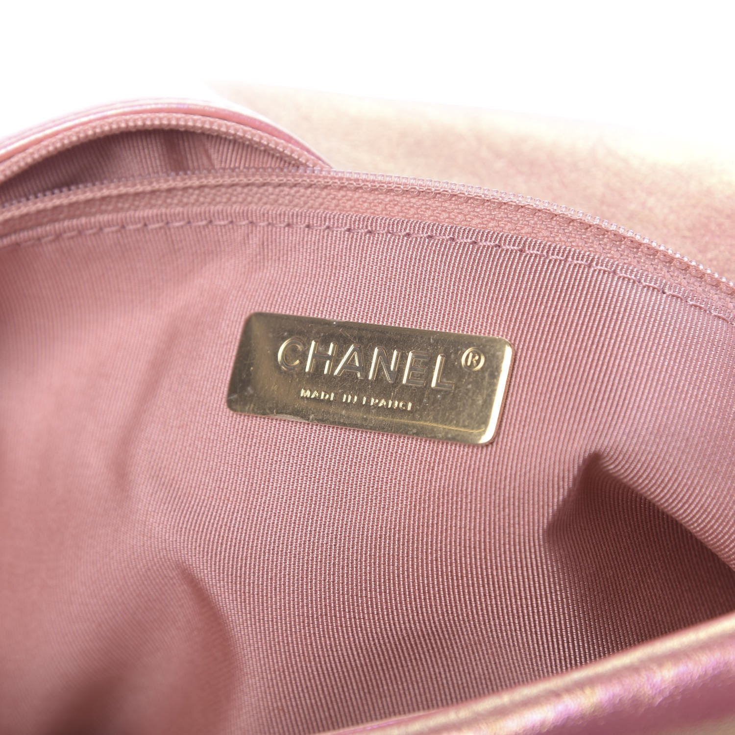 Chanel Iridescent Calfskin Quilted Large 19 Flap Pink 11 of 13