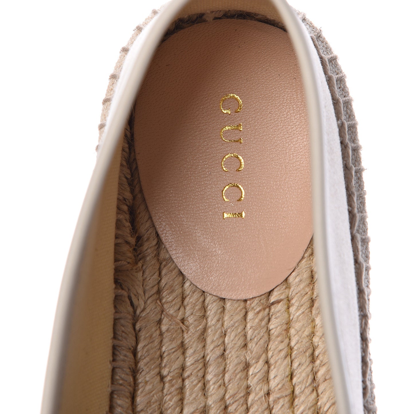 Canvas Logo Platform Espadrilles 37 Off White