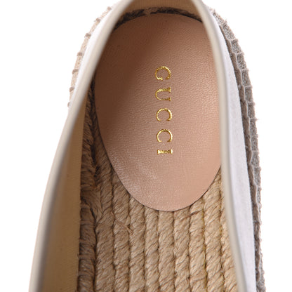 Gucci Canvas Logo Platform Espadrilles 37 Off White 7 of 8