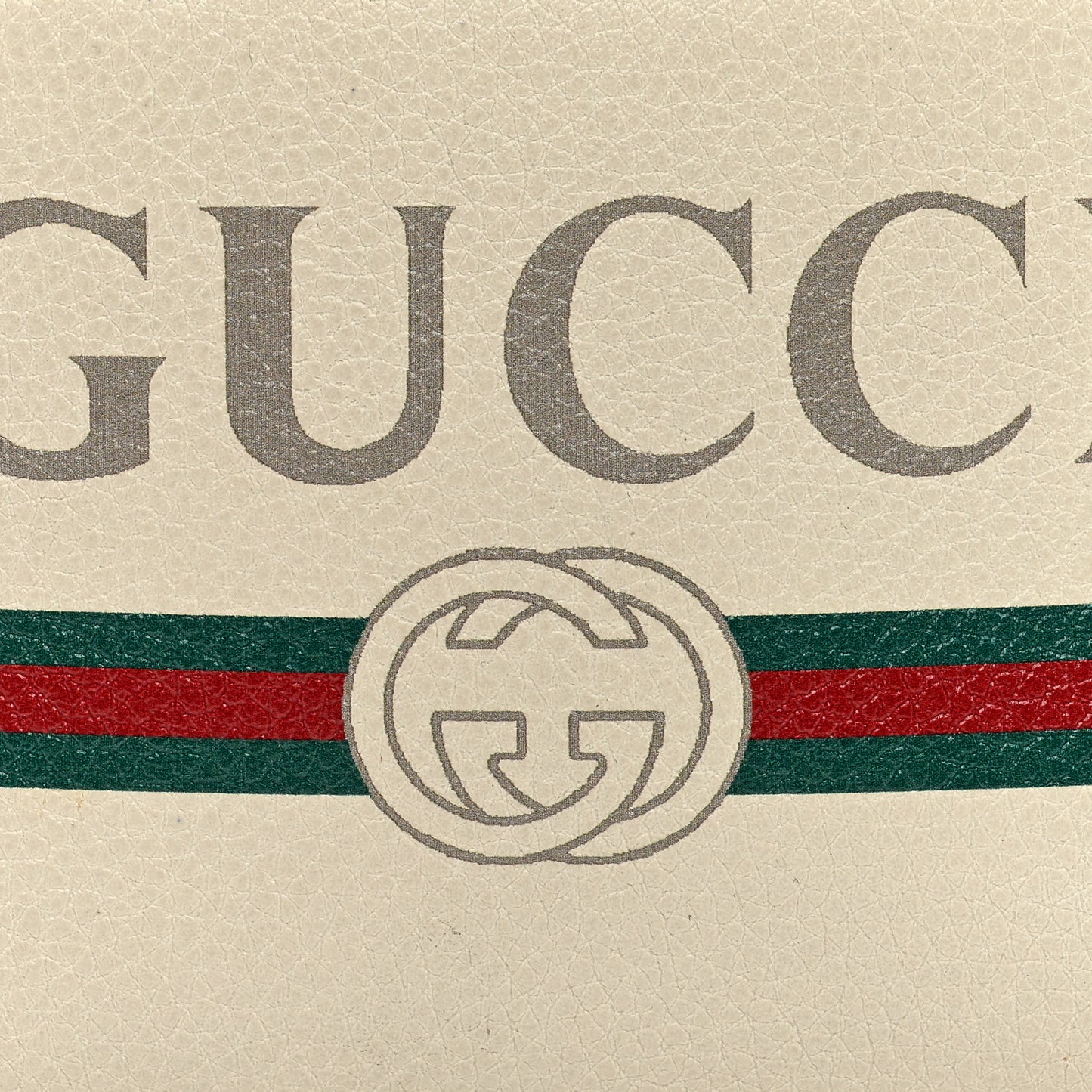 Grained Calfskin Small Logo Belt Bag White