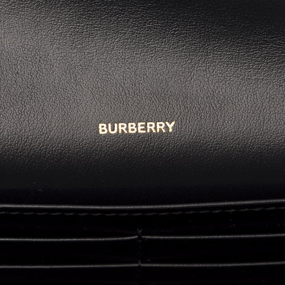 Burberry Grainy Calfskin Vintage Check Wallet With Detachable Strap Black 8 of 8