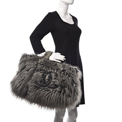 Chanel Arctic Fantasy Fur Large Tote Grey 2 of 11