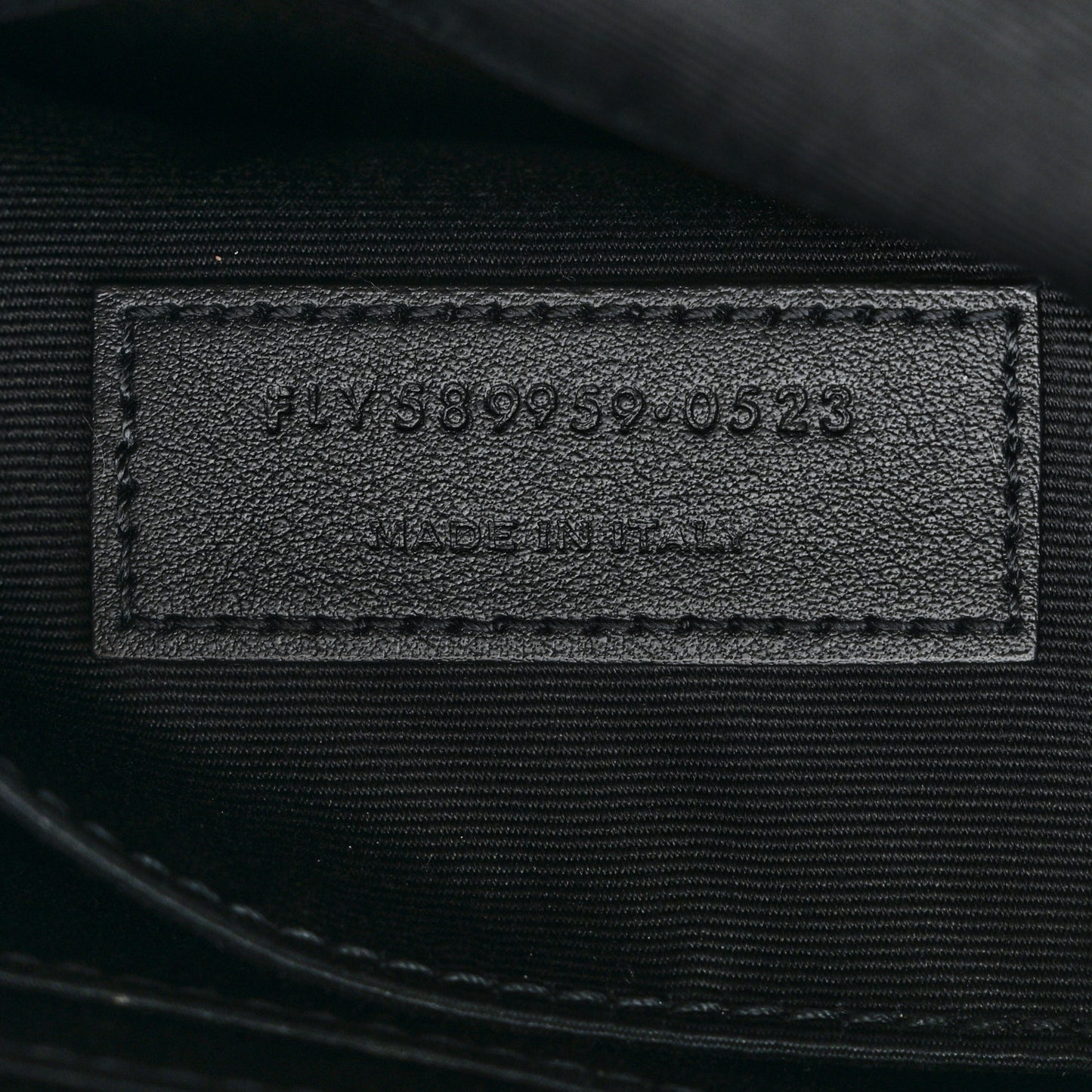 Grain De Poudre Monogram Belt Bag Black