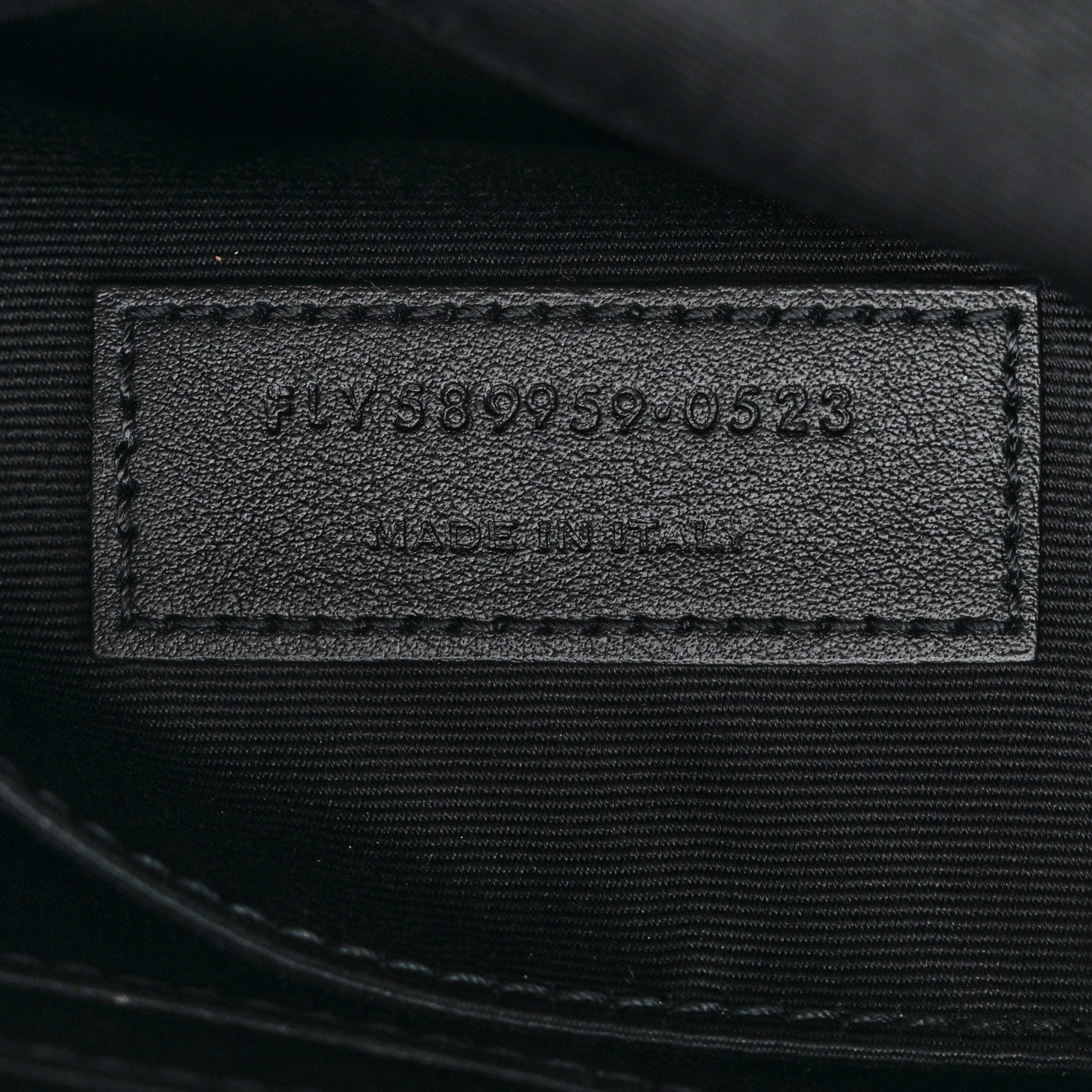 Saint Laurent Grain De Poudre Monogram Belt Bag Black 7 of 11
