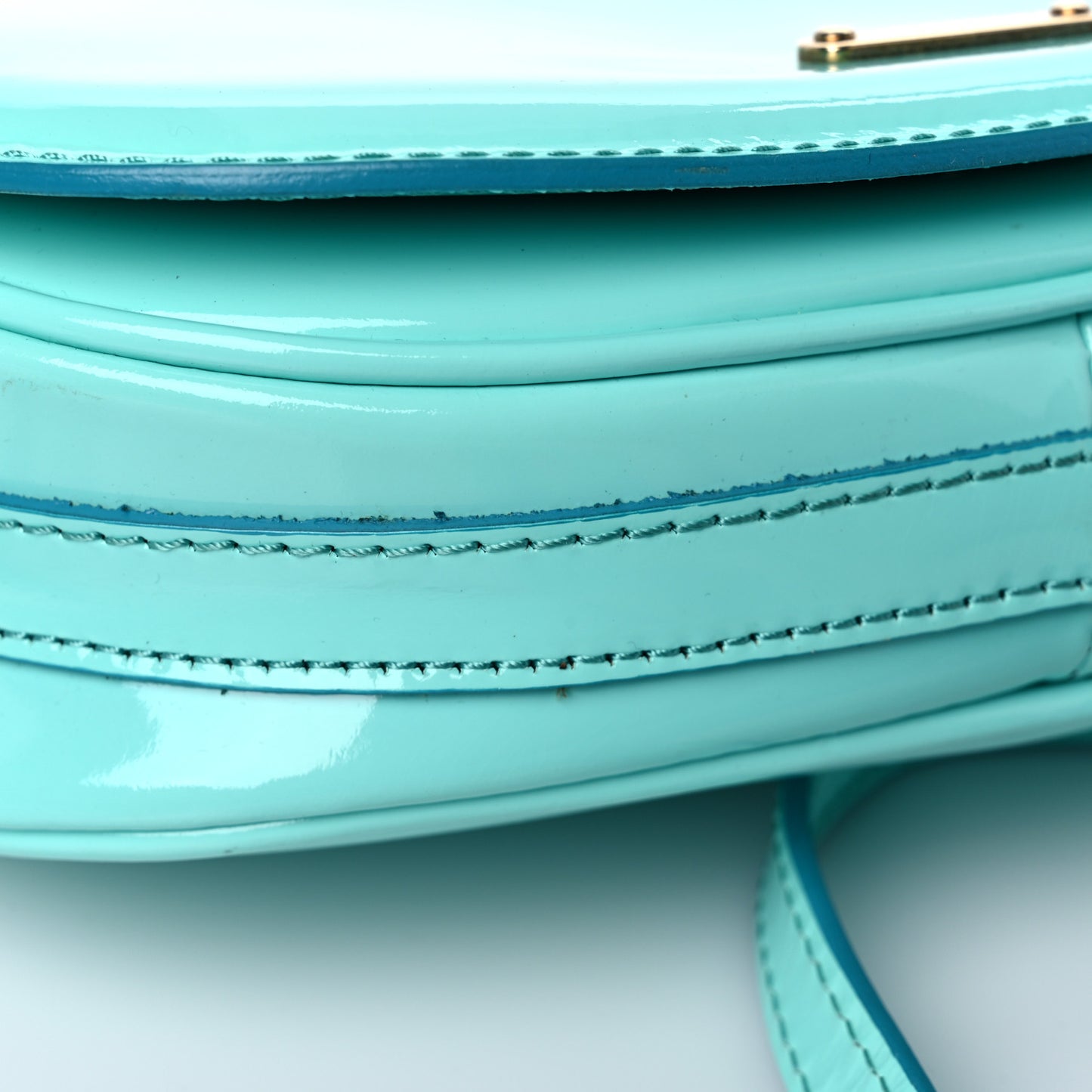 Patent Leather Leigh Small Crossbody Bag Opal