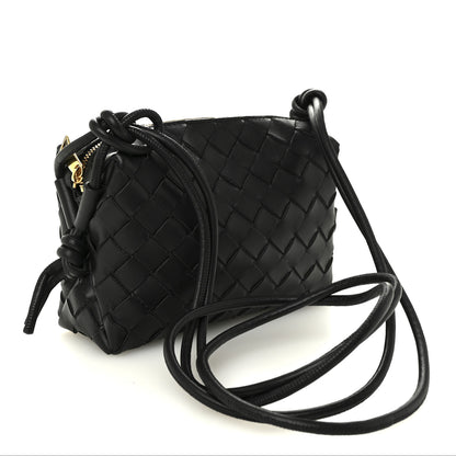 Bottega Veneta Nappa Intrecciato Mini Loop Camera Bag Black 3 of 9