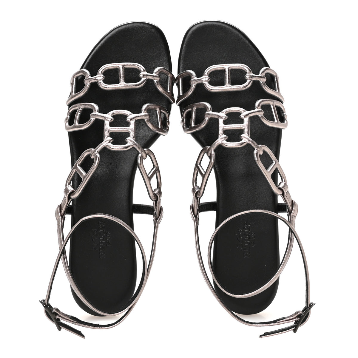 Metallic Nappa Naos Sandals 38 Champange